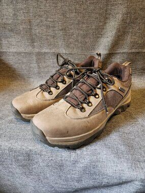 Men's Size 10.5 (43) CC-Los Brown Leather Waterproof Lace Up Hiking Shoes
